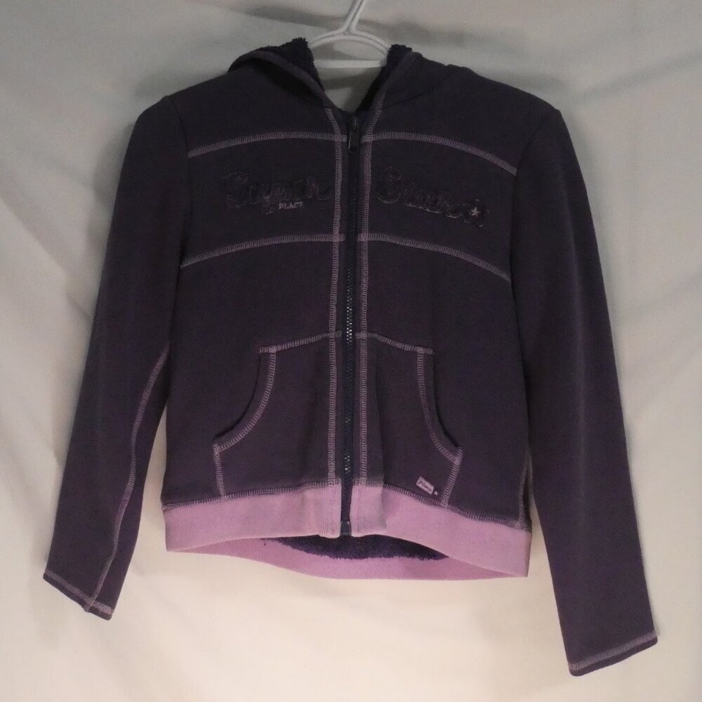 CHILDREN'S PLACE | large, kids 10/12 girls | Super Star Place Zip-Up Hoodie